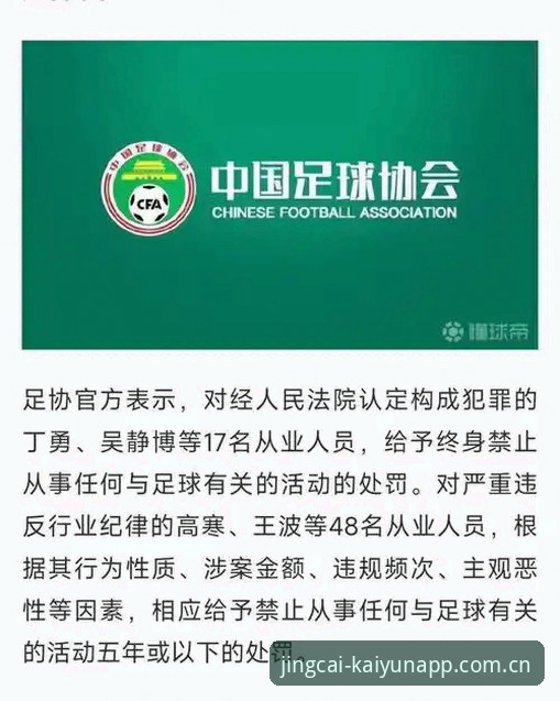 足协第三批禁足名单vs行业净化：Kaiyun竞猜体验攻略揭示中国足球反腐新篇章